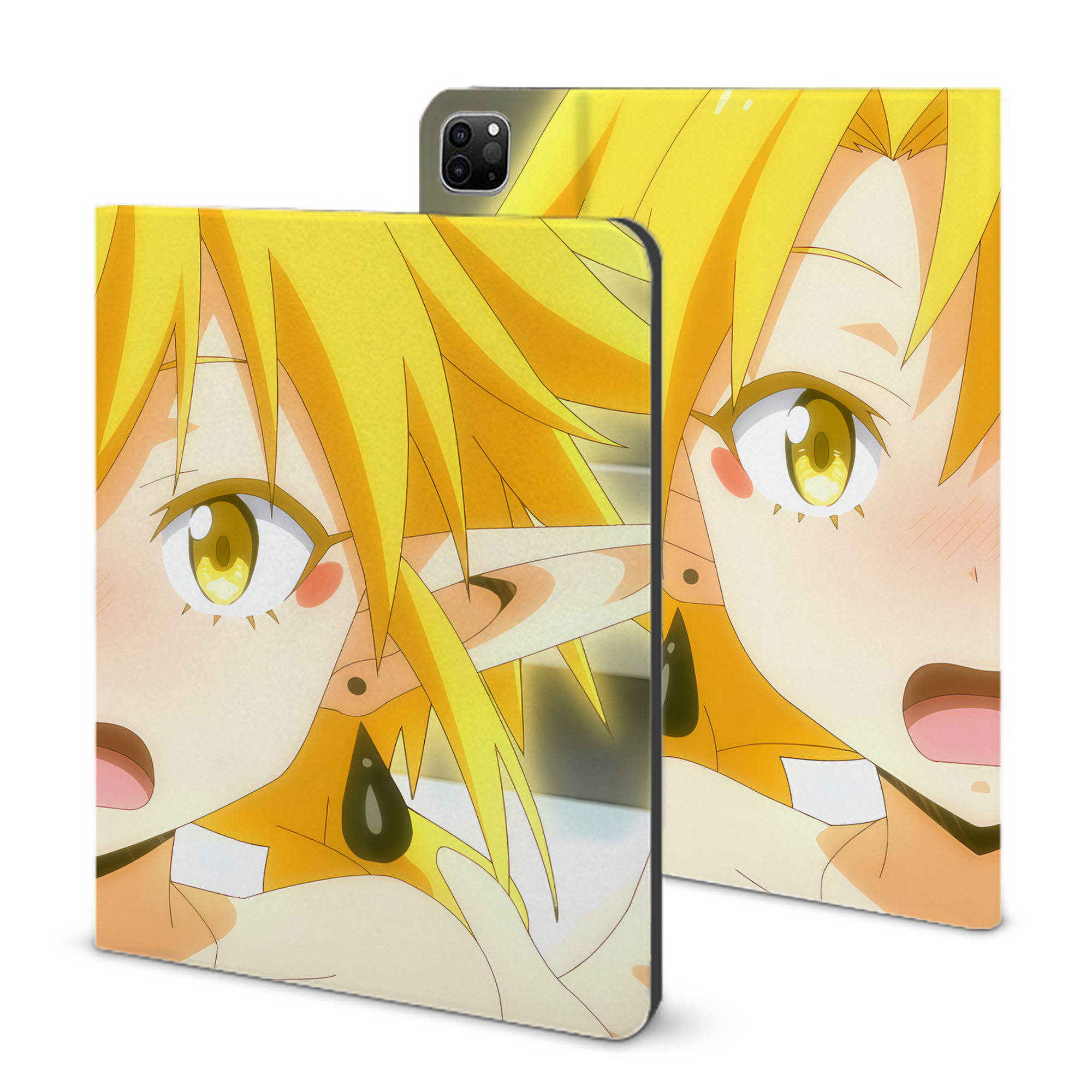 （画像用） 転スラ Regarding Reincarnated to Slime IPad ケース ブック型 PUレザー TPU 耐衝撃 軽量 薄型 ペン収納なし 全面保護 IPad 各モデル対応